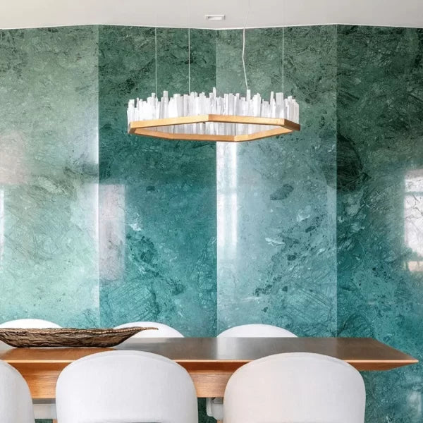Selenite LED Chandelier for Luxury Interiors by Bling Lighting Studio