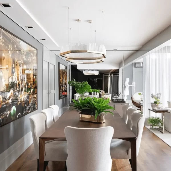 Selenite LED Chandelier for Luxury Interiors by Bling Lighting Studio