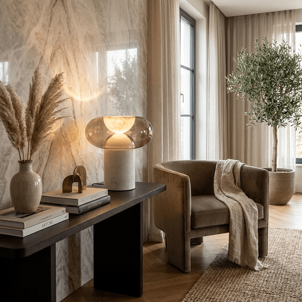 Halo Alabaster Table Lamp