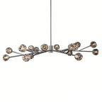 Hand-Cut Crystal Orb Branching Chandelier