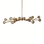 Hand-Cut Crystal Orb Branching Chandelier