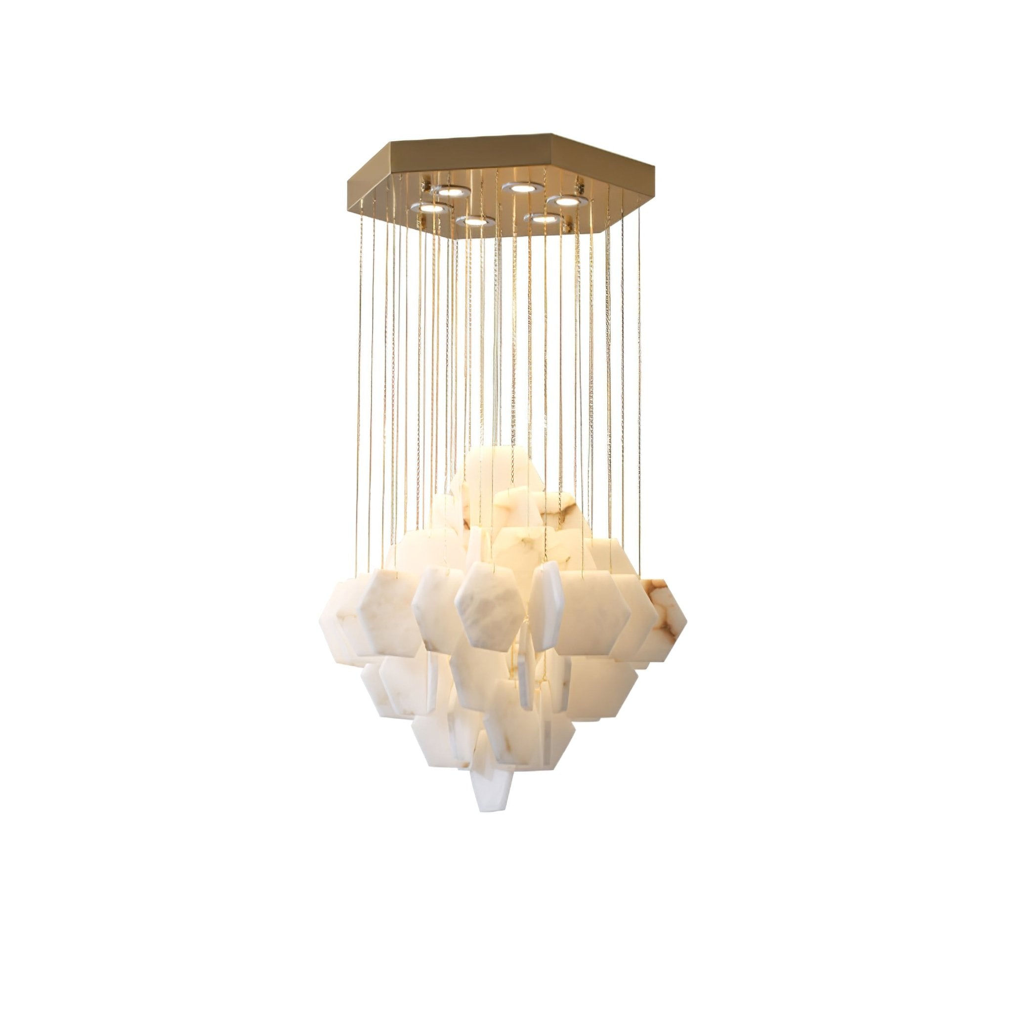 Hexa Alabaster Cascade Chandelier product image
