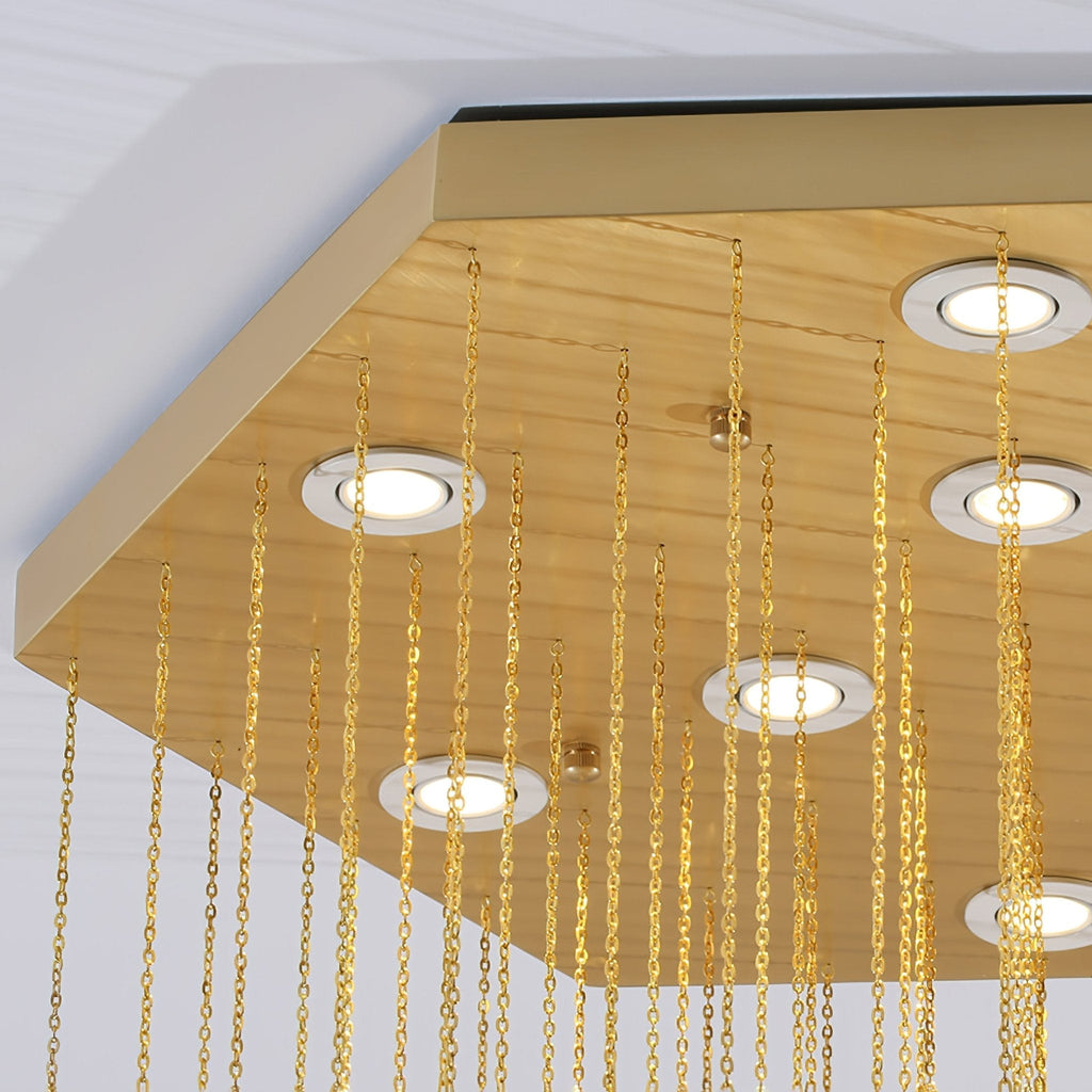Hexa Alabaster Cascade Chandelier material and finish detail