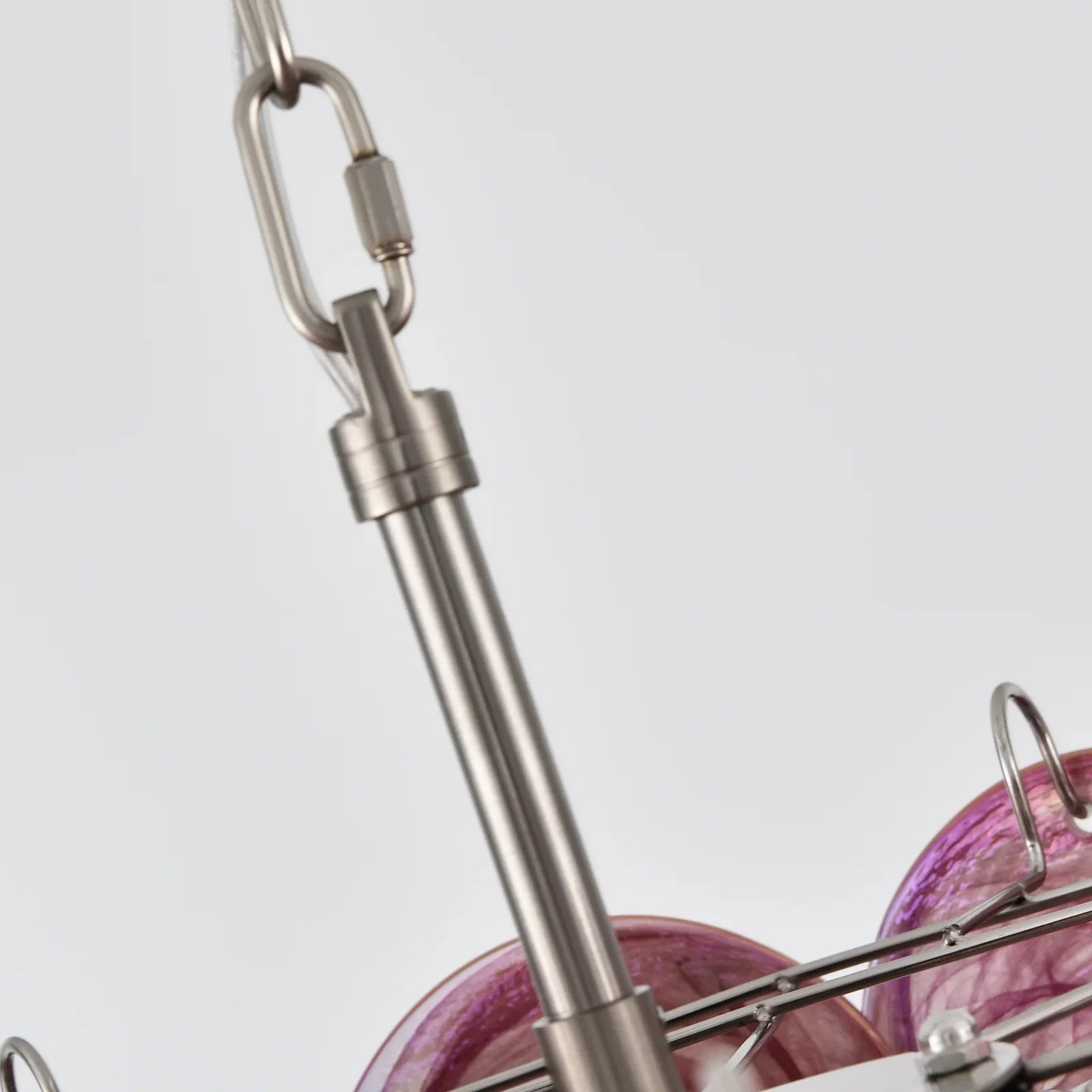 Pink Disc Murano Chandelier product image