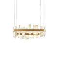 Honice Flake LED Alabaster Chandelier by Bling Lighting Studio