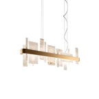 Honice Flake LED Alabaster Chandelier by Bling Lighting Studio