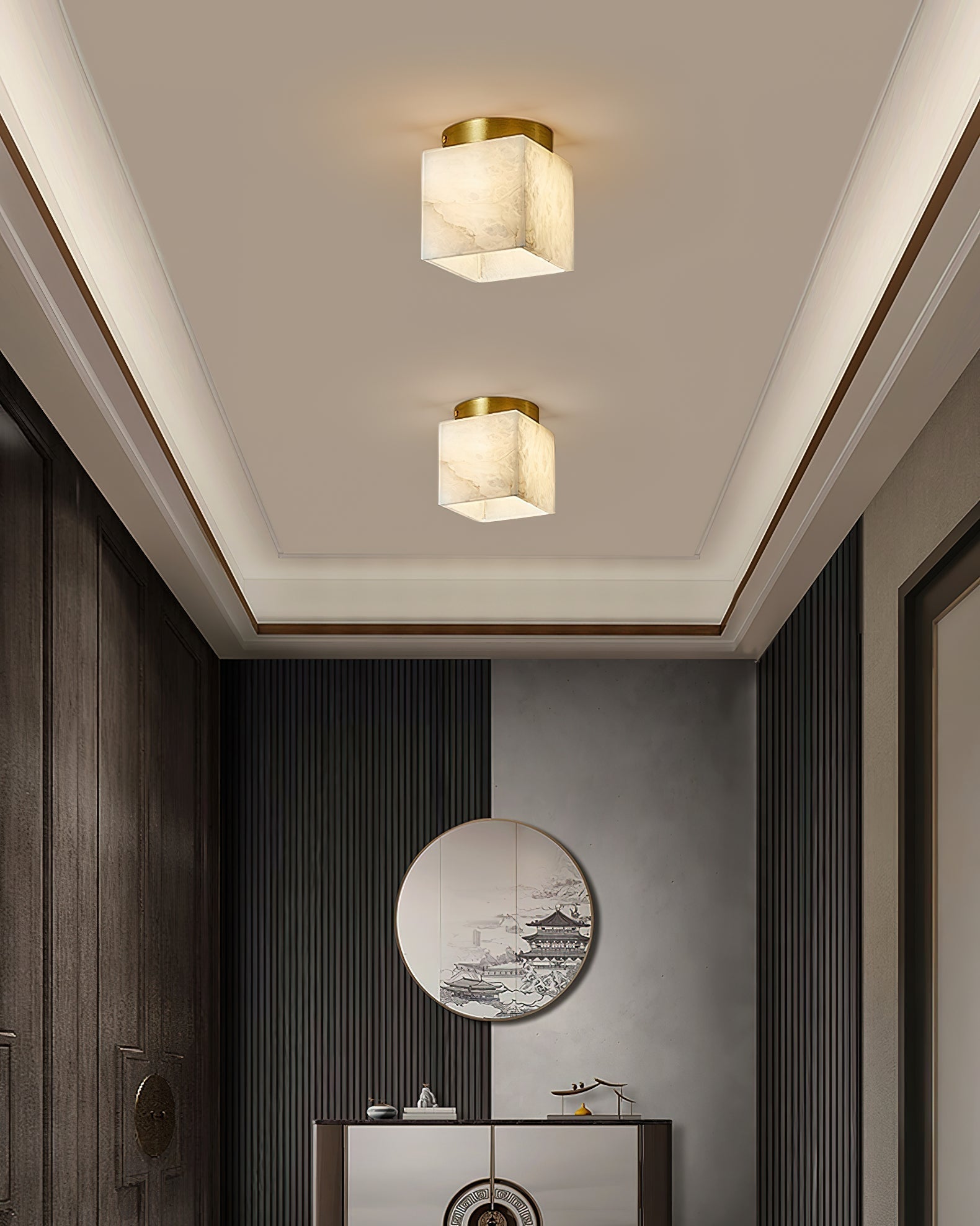 Budnick Alabaster Ceiling Light