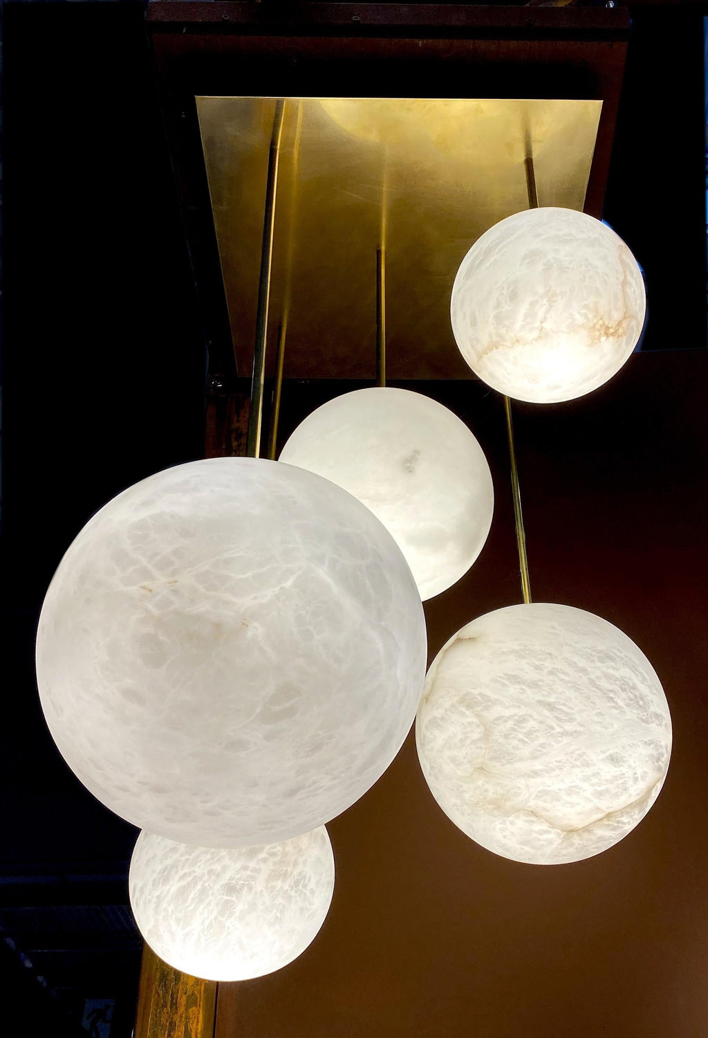 Galaxy Contemporary Italian Alabaster Globe Chandelier product image