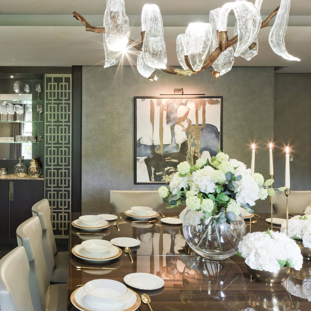 Icarus Wings Horizontal Branch Chandelier by Bling Lighting Studio
