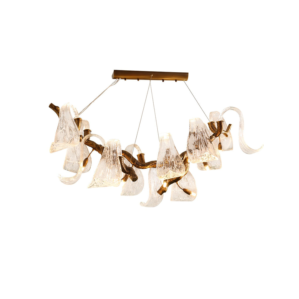 Icarus Wings Horizontal Branch Chandelier by Bling Lighting Studio