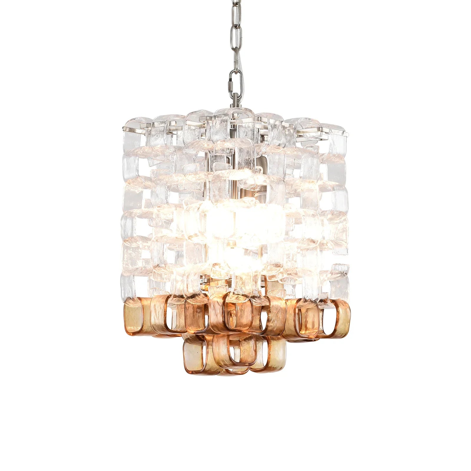 Ice Cube Glass Murano Chandelier by Bling Lighting Studio