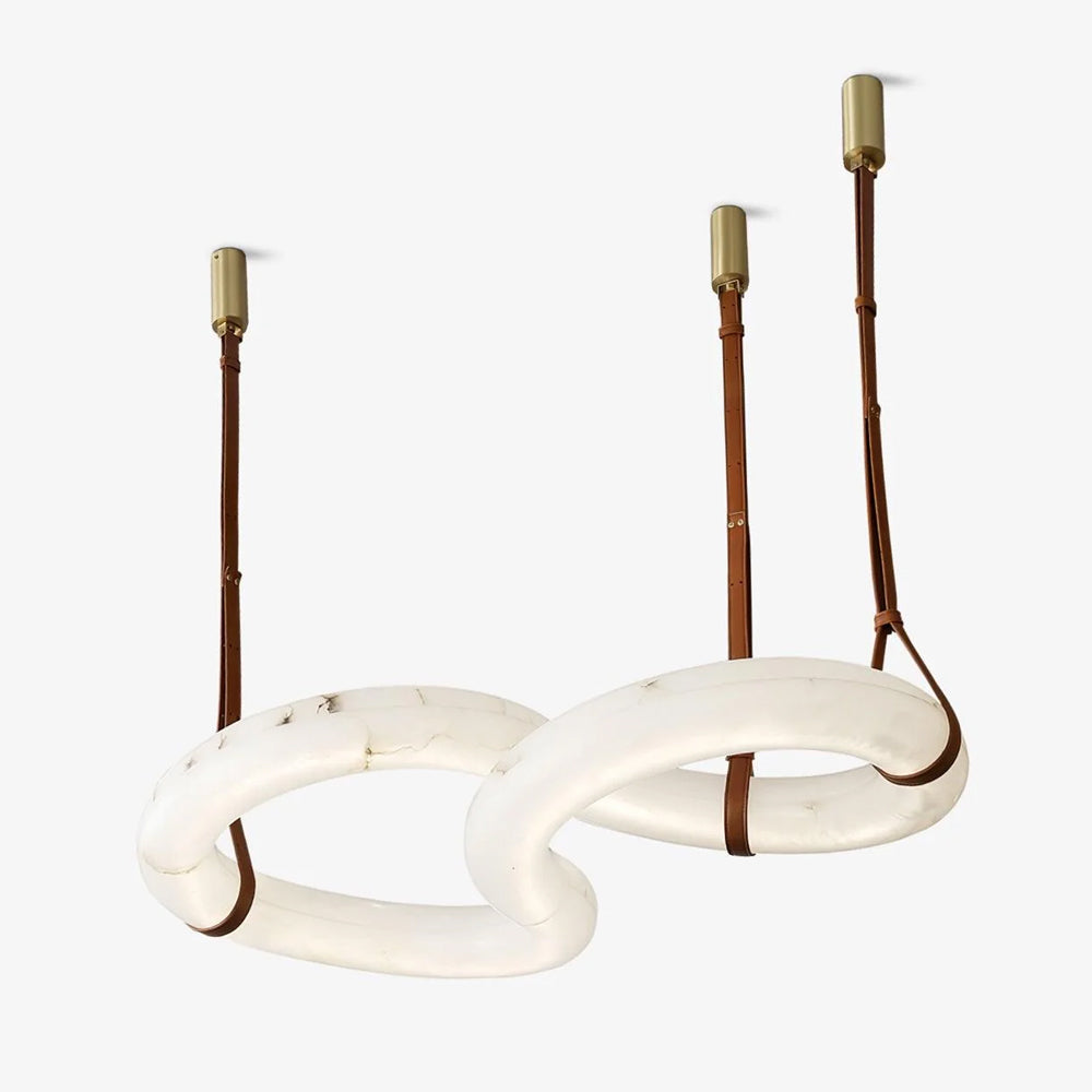 Infinity Alabaster Pendant Lamp by Bling Lighting Studio