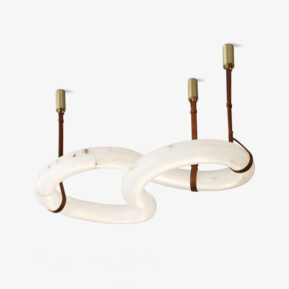 Infinity Alabaster Pendant Lamp by Bling Lighting Studio