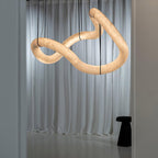 Streamlined Alabaster Pendant Lamp by Bling Lighting Studio