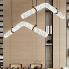 Infinity Alabaster Pendant Lamp by Bling Lighting Studio