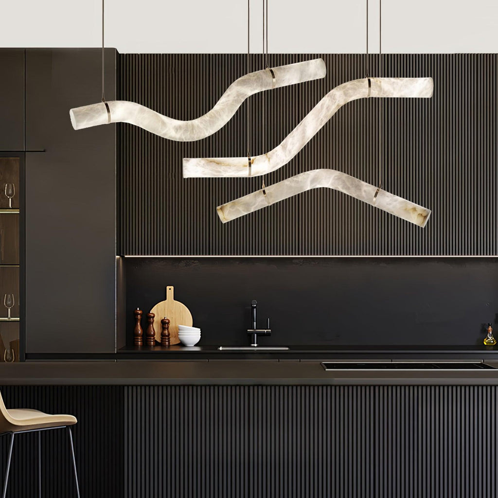 Infinity Alabaster Pendant Lamp by Bling Lighting Studio
