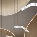 Streamlined Alabaster Pendant Lamp by Bling Lighting Studio