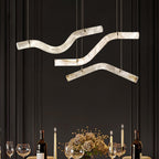 Streamlined Alabaster Pendant Lamp by Bling Lighting Studio