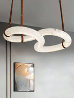 Infinity Alabaster Pendant Lamp by Bling Lighting Studio