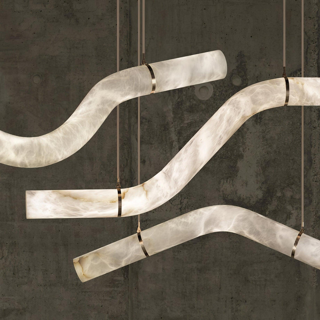 Infinity Alabaster Pendant Lamp by Bling Lighting Studio