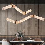 Infinity Alabaster Pendant Lamp by Bling Lighting Studio