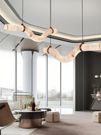 Infinity Alabaster Pendant Lamp by Bling Lighting Studio