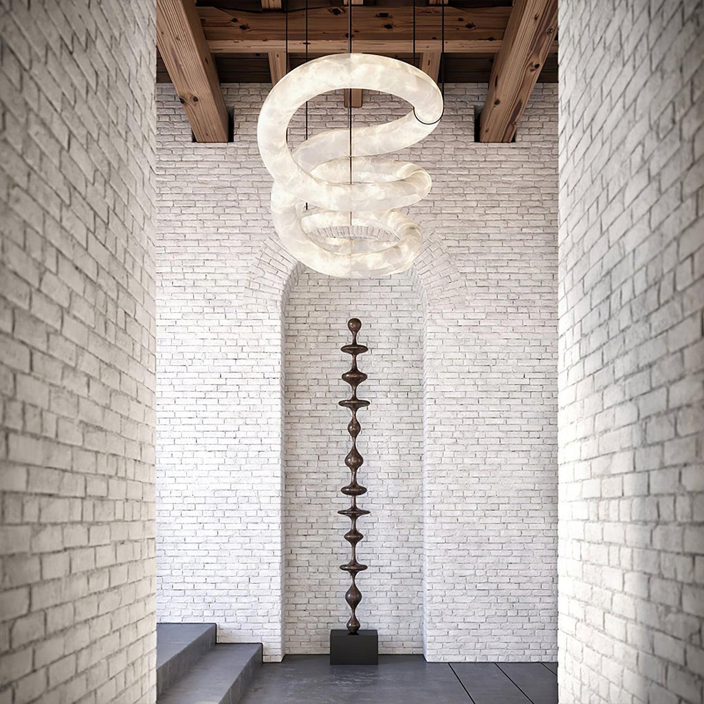 Infinity Alabaster Pendant Lamp by Bling Lighting Studio
