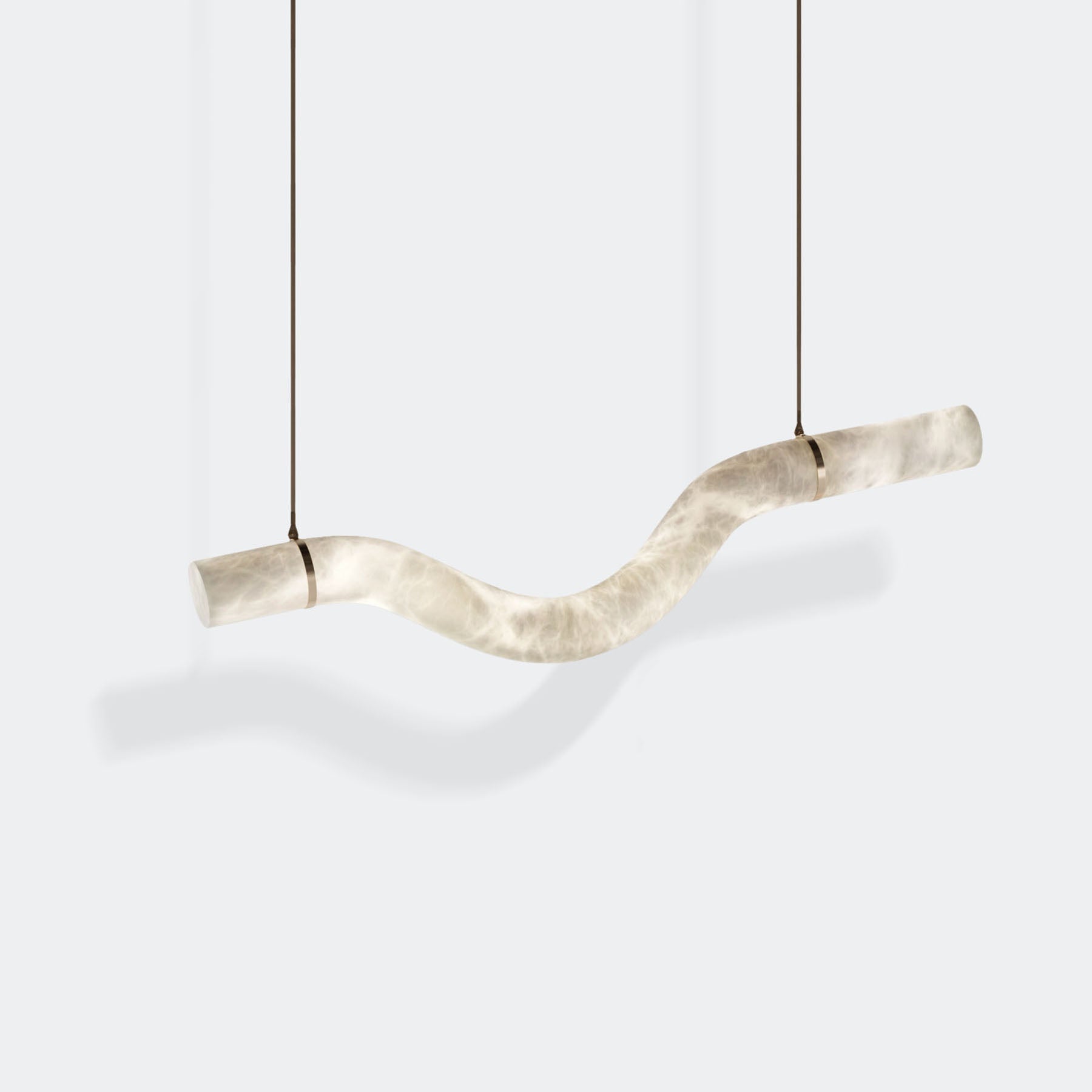 Streamlined Alabaster Pendant Lamp by Bling Lighting Studio