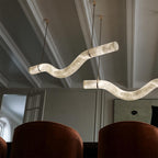 Infinity Alabaster Pendant Lamp by Bling Lighting Studio