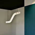 Streamlined Alabaster Pendant Lamp by Bling Lighting Studio