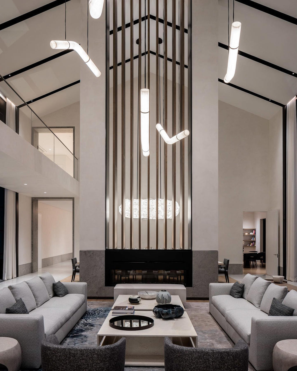Streamlined Alabaster Pendant Lamp by Bling Lighting Studio