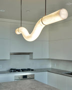 Infinity Alabaster Pendant Lamp by Bling Lighting Studio