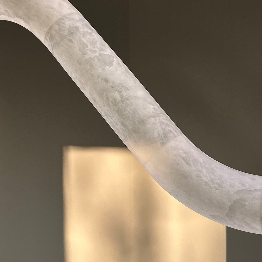 Infinity Alabaster Pendant Lamp by Bling Lighting Studio