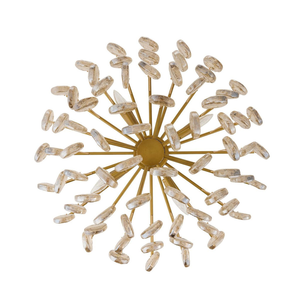 Modern Cascading Amber Glass Drop Chandelier product image