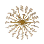 Modern Cascading Amber Glass Drop Chandelier product image