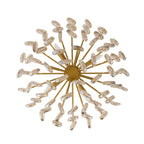 Modern Cascading Amber Glass Drop Chandelier product image