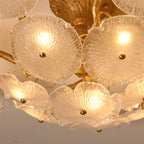 Kamal Branch Brass Crystal Flushmount by Bling Lighting Studio