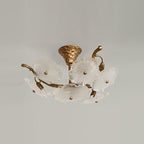 Kamal Branch Brass Crystal Flushmount by Bling Lighting Studio