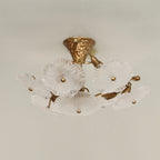 Kamal Branch Brass Crystal Flushmount by Bling Lighting Studio