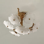Kamal Branch Brass Crystal Flushmount by Bling Lighting Studio