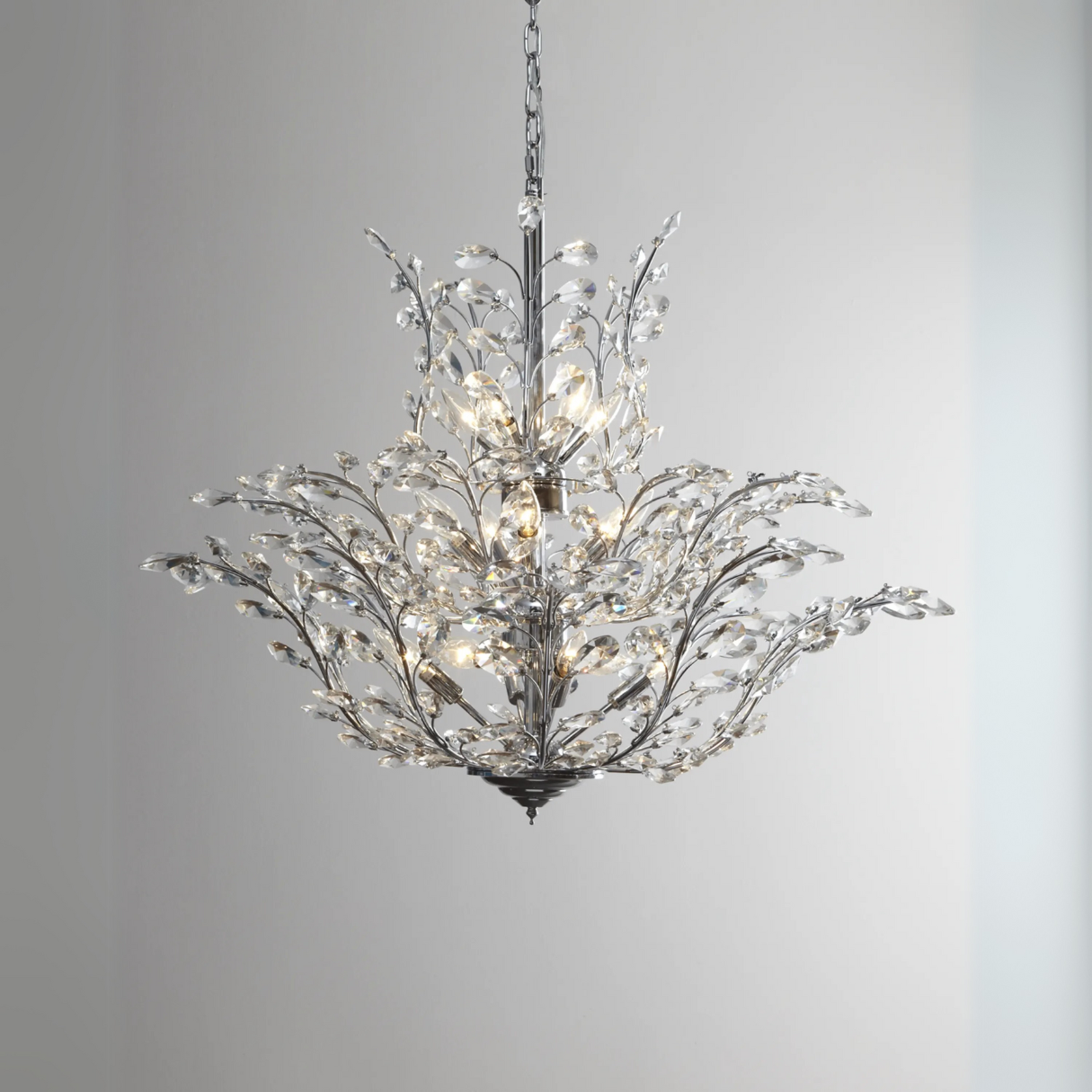 Modern Luxury Branches Crystal Chandelier for Low-ceiling by Bling Lighting Studio