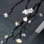 Large Long Branch Flower Chandelier by Bling Lighting Studio