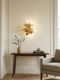 Leaf-shaped Crystal Branch Wall Light by Bling Lighting Studio