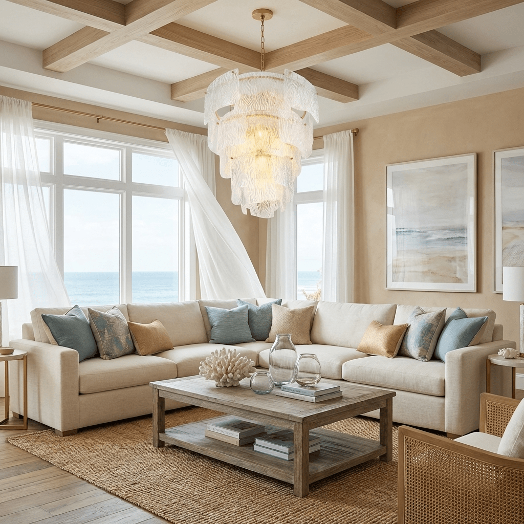 Liora Melted Murano Glass Chandelier