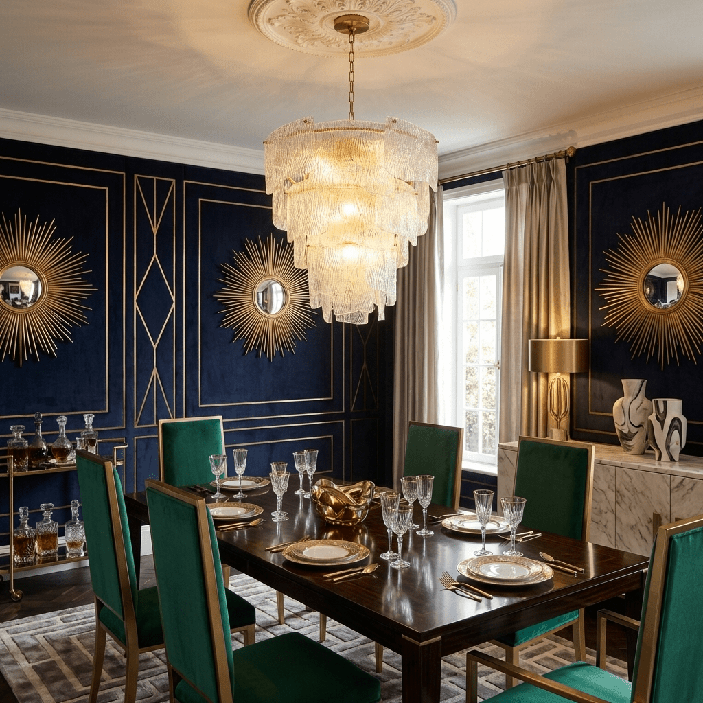 Liora Melted Murano Glass Chandelier