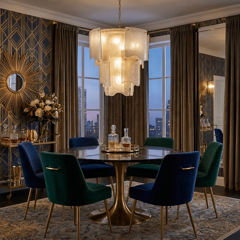Liora Melted Murano Glass Chandelier