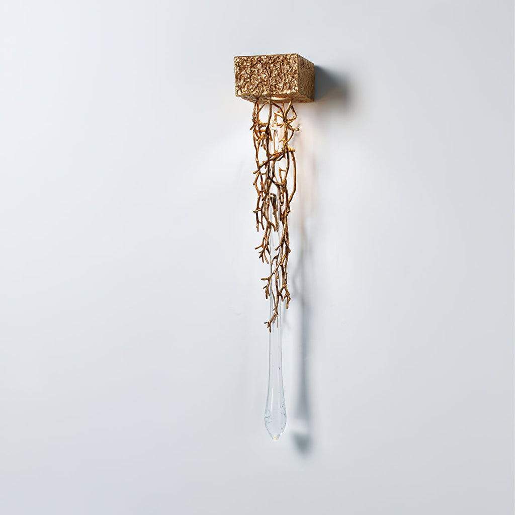 Liquid Drop Branch Wall Lamp by Bling Lighting Studio