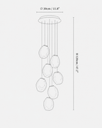 Liquid Glass Stone Pendant Light