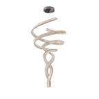 Tall Twisting Glass Staircase Chandelier product image