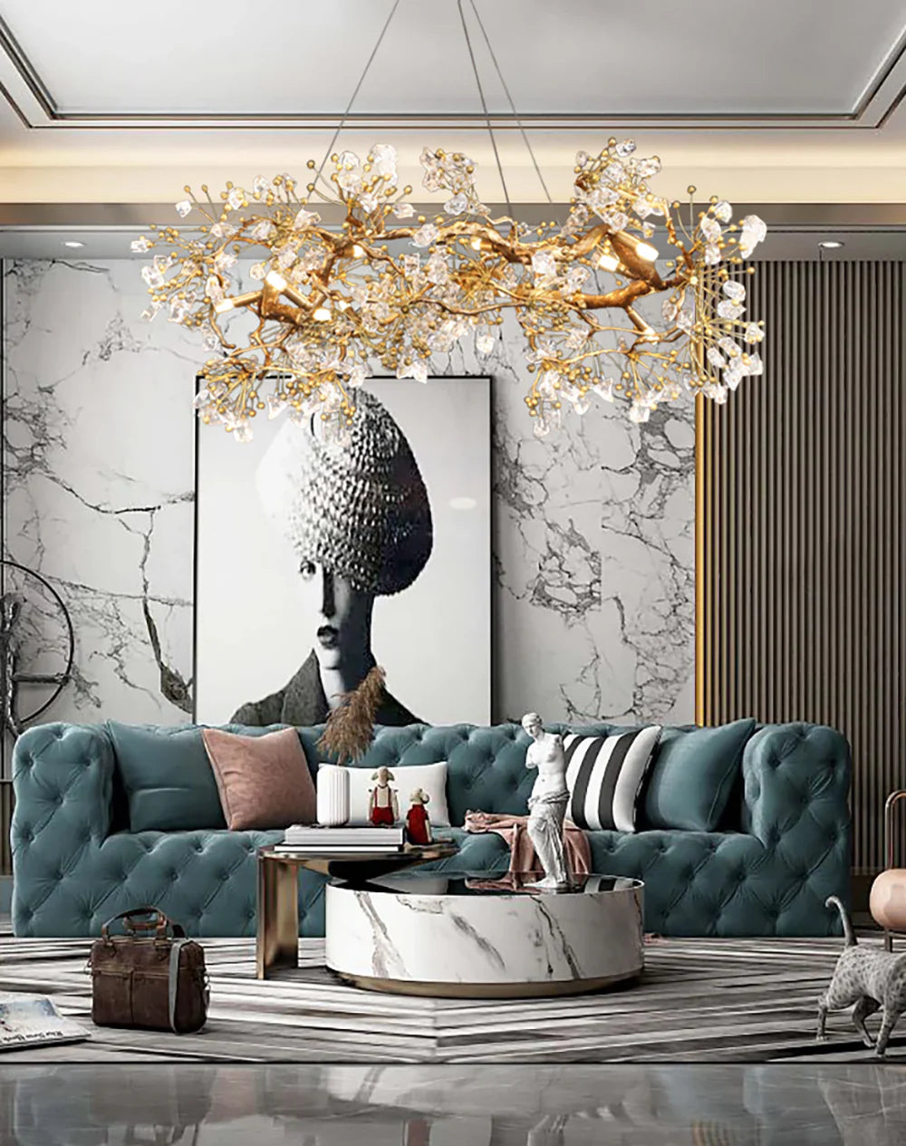 Lorna Berry Branch Shape Glass Chandelier product image